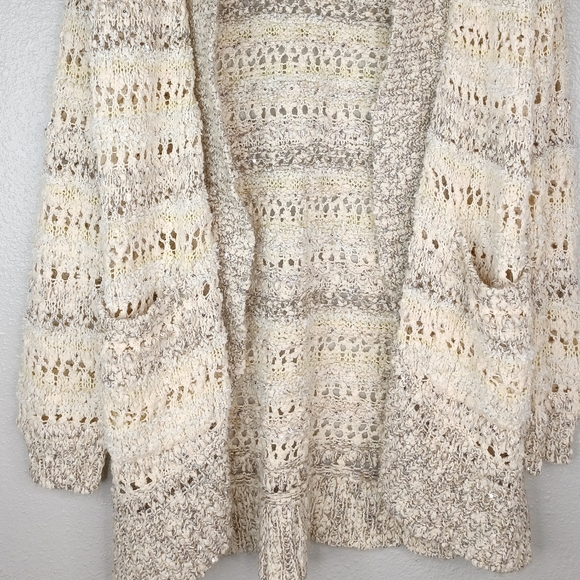 NWT- Anthropologie Knitted & Knotted Wool Blend Knit Long Cardigan Sz L - Picture 5 of 14